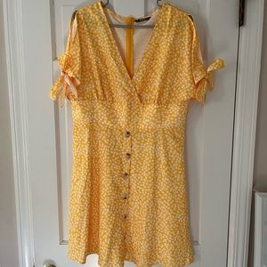 Yellow Shein dress